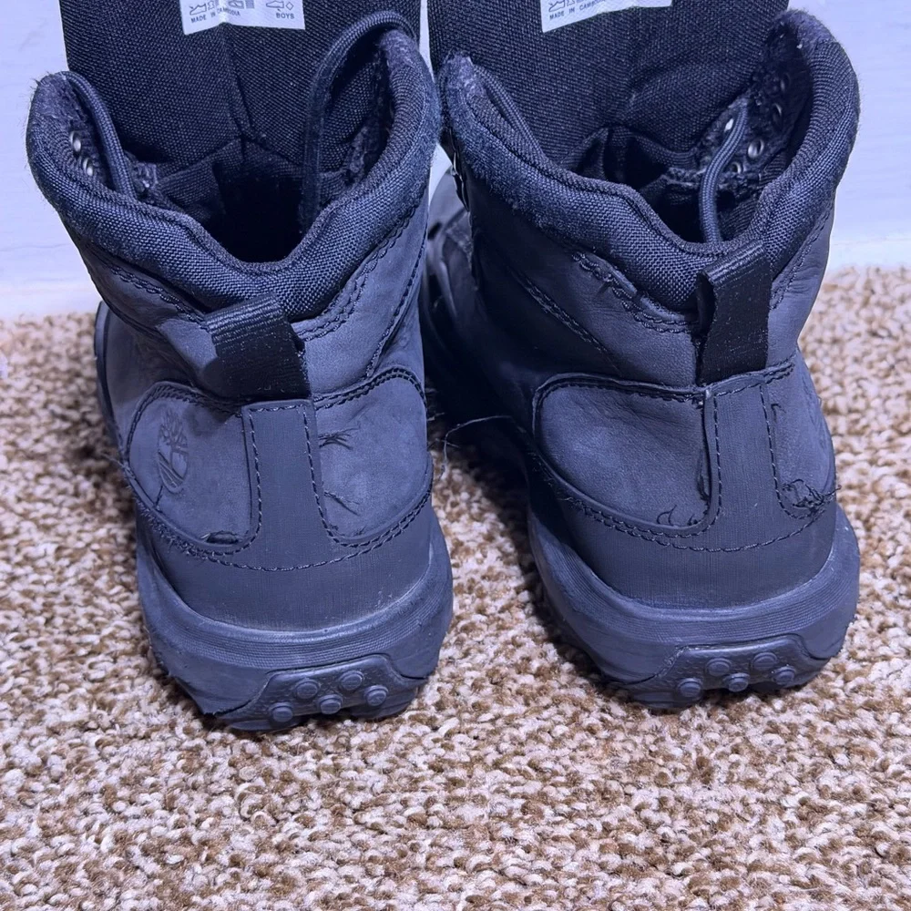 Timberland Junior Converge Waterproof Boots Black TB0A63GD Size 4 US - Picture 4 of 7